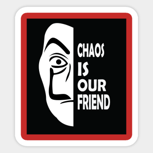 CHAOS FRIEND T-SHIRT Sticker